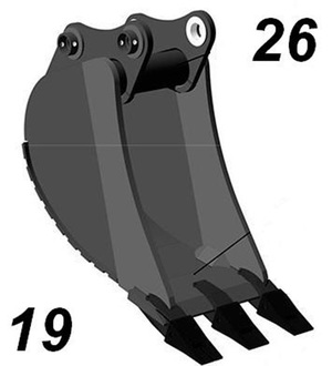 Ковш 1,18 куб.м (станд.) на экскаватор 19-26 т