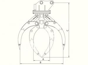 Грейфер многочелюстной (Скрап) Delta MGA1500-4 (4 челюсти)